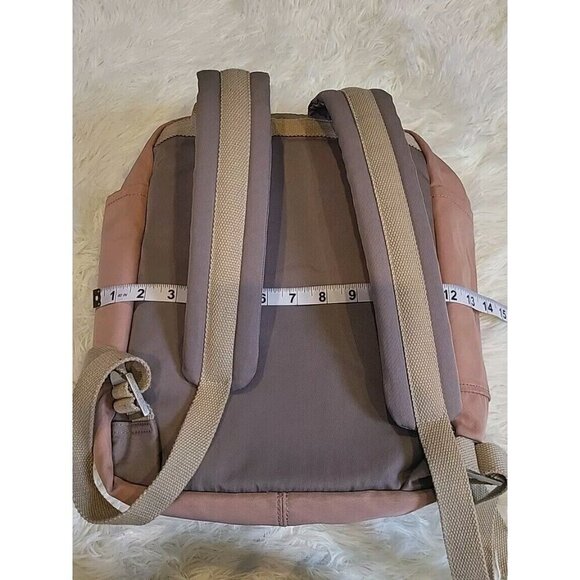 Shiu Shiue Classic Pink Backpack 14 By 12 Classic And Functional Pockets Padded - Picture 12 of 12